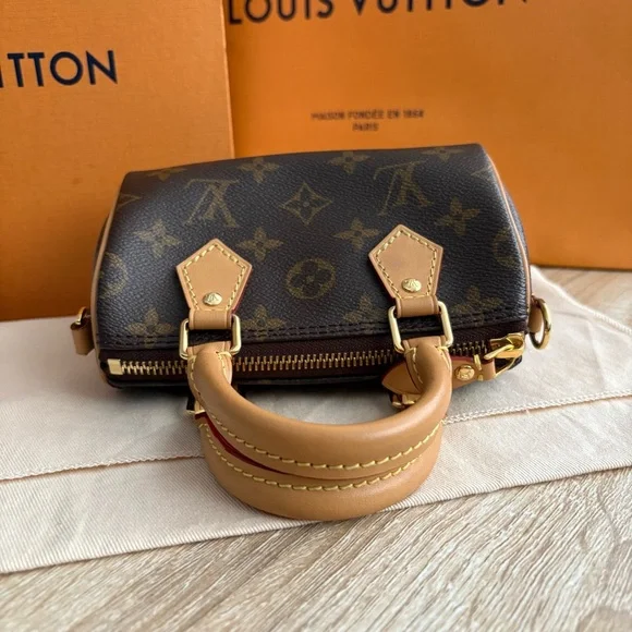 Authentic Louis Vuitton Nano Speedy - Picture 8 of 13